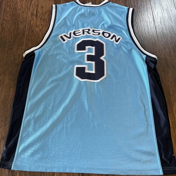 Allen Iverson Reebok Limited Edition Blue Jersey - Picture 7 of 8
